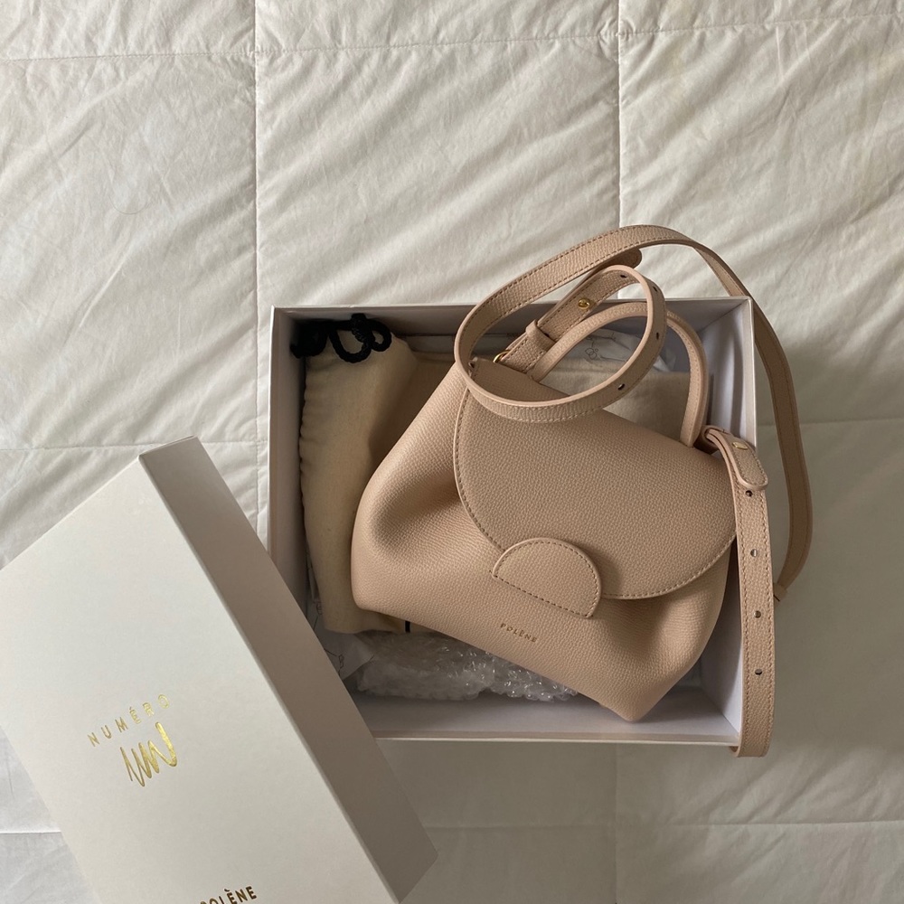 POLENE numero nano edition nude handbag